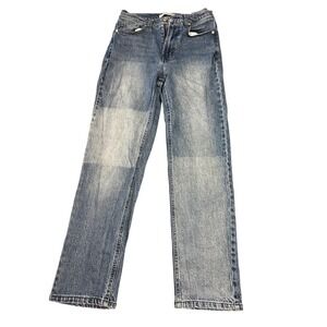 Scotch & Soda The Sky High Rise Straight Leg‎ Jeans Medium Blue 2/26 Colorblock